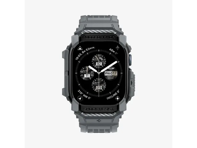 Spigen Rugged Armor Pro Opbergtas Donkergrijs Apple Watch 10 46mm