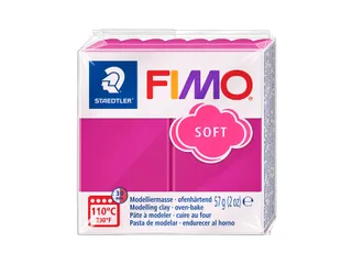 Boetseerklei Fimo soft 57 gram framboos - 2