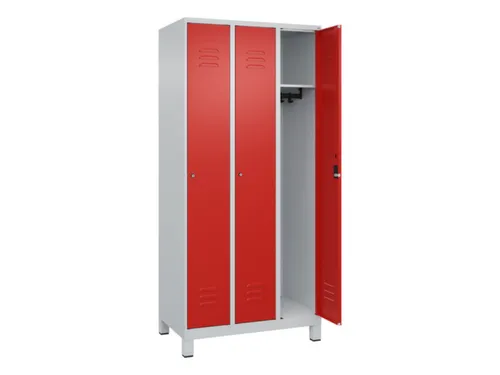 locker,HxBxD 1950x900x500mm,3vak,vak B 300mm,cil.-slot,voeten