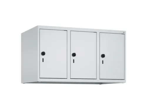 opzetkast,v. locker,3vak.,vak B 300mm,HxBxD 500x900x500mm,vleugeldeur