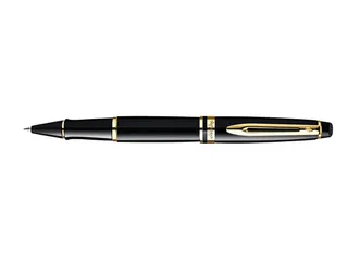 Rollerpen Waterman Expert Black lacquer GT Fijn Zwarte inkt - 1