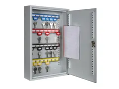 Sleutelkast 450X300X80Mm 32Haakjes 1Deur Ral7035 cilinderslot