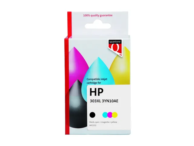 Inktcartridge Quantore alternatief tbv HP 3YN10AE 303XL zwart+kleur
