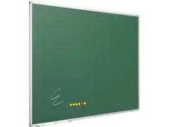 Krijtbord Groen 90x120cm softline alu-profiel 8mm emaille