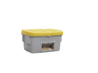 strooigoedbak,550l,HxBxD 748x1400x1070mm,PE,grijs,deksel geel - 1