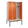 locker met bank,voor scheiding van kleding,HxBxD 2120x1200x815mm,3vak
