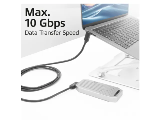 Kabel ACT USB-C hoek links/rechts USB-C hoek boven/beneden 10Gbps 2m