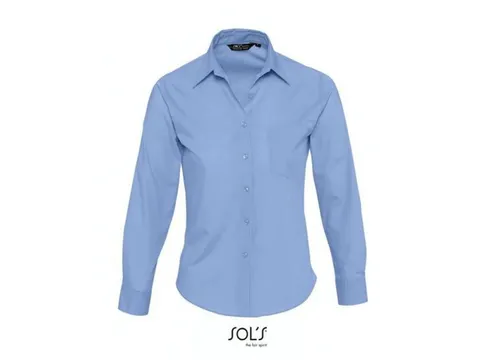 Sol'S L621 dames hemd, blauw, maat XL, per stuk