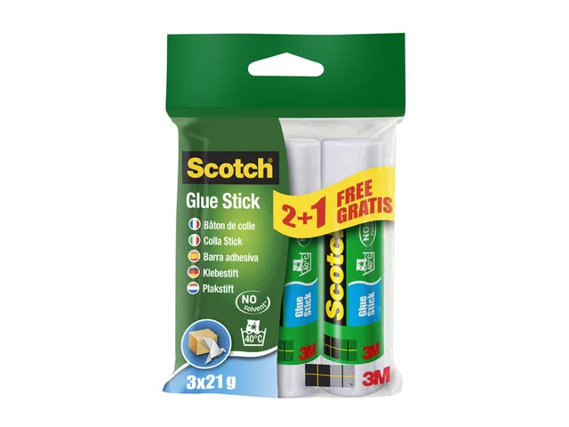Lijmstift Scotch 21gr 2+1 gratis