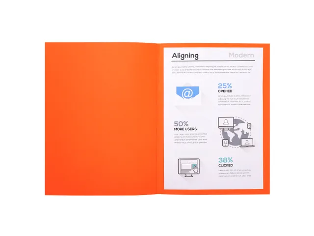 50 dossiermappen FOREVER 180 100% gerecycleerd 24x32cm Oranje