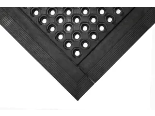Werkplek-Vloerbedekking,Modulesysteem,Zwart - 3