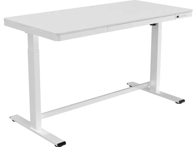 Bureau Assis-Debout Réglable Plastique Blanc 140cm