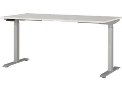 Elektrisch ihv bureau,HxBxD 720-1200x1600x800mm,blad lichtgrijs