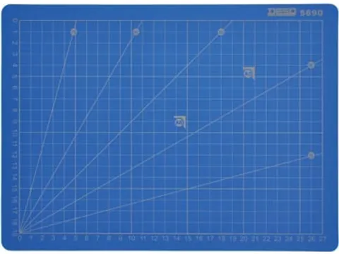 Desq 5690 Professionele snijmat 22x30cm A4 Blauw 5-laags