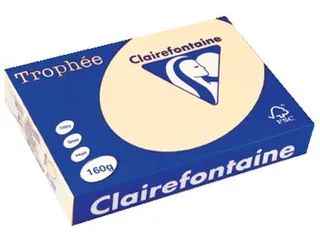 Trophée Pastel gekleurd papier A4 160 gram 250vel Crème - 1