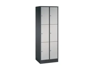 lockerkast,HxBxD 1950x620x500mm,2x3vakken,cil.-slot,sokkel - 2