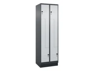 Z-garderobekast,HxBxD 1950x600x500mm,vak B 150/300mm,draaigrendel - 1