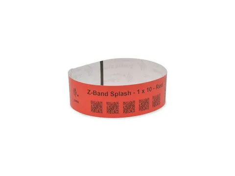 Zebra Z-Band Splash 10012718-1 rood 25x254mm 4 x 350 stuks