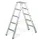 veiligheidsladder,beide zijden,2x5treden m. R13-laag,balk L 1,42m
