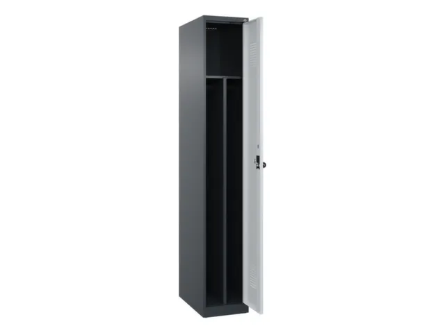 Armoire vestiaire 1850x300x500mm 1 compartiment RAL7016/RAL7035