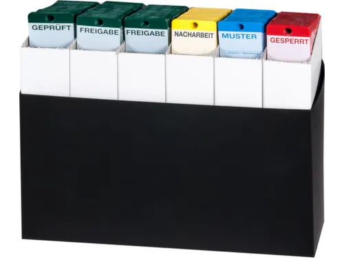 Goederenlabel 600 stuks 1dispenser PP op kleur gesorteerd met gelijnd