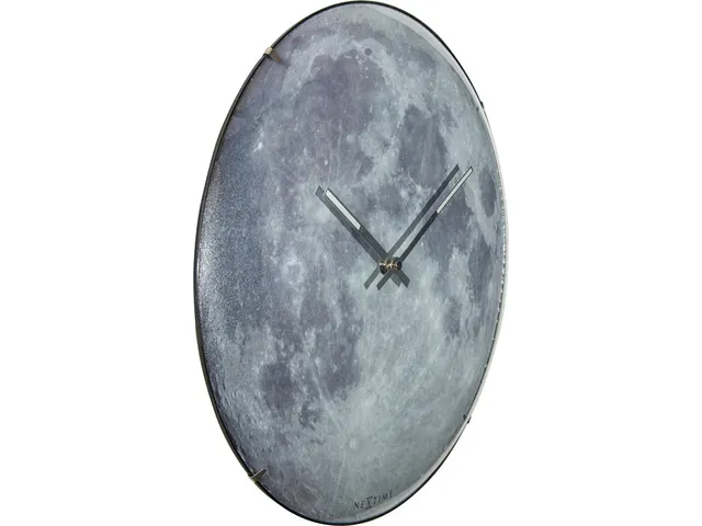 Horloge murale NeXtime 'blauw Moon Dome' Ø35cm verre bombé
