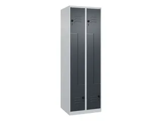 Z-garderobekast,HxBxD 1850x600x500mm,vak B 150/300mm,draaigrendel - 1