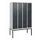 locker,HxBxD 1950x1200x500mm,4vak,vak B 300mm,cil.-slot,voetonderstel