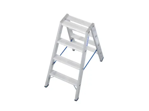 Vouwladder Aluminium H 950mm Aan Beide Zijden Te Gebruiken 2x4treden