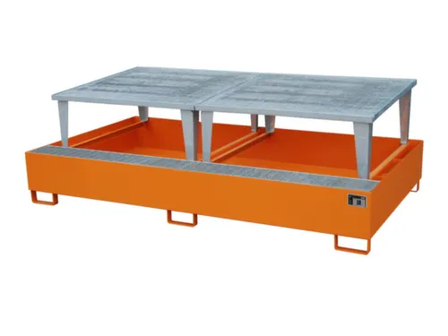 opvangbak,v. 2xIBC,opvangvol. 1000l,HxBxD 863x2650x1460mm