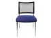Siège visiteur Assise tissu bleu Dos maille noir