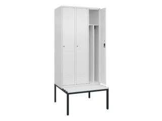 locker voor scheiding van kleding,HxBxD 2120x900x815mm,3vak - 2