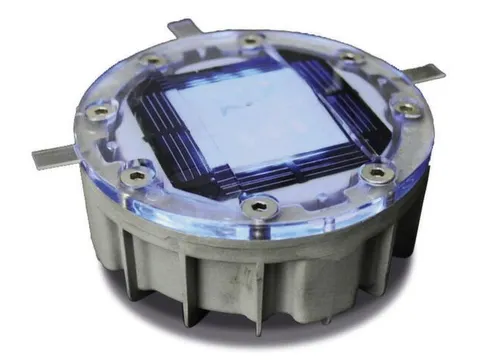 plots de route solaires HxØ 60x126mm polycarbonate/boîtier en alu bl