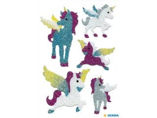 Etiket Herma 6667 Eenhoorn Glitters 1 vel 5 stickers - 3
