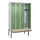 locker met bank,HxBxD 2120x1200x815mm,4vak,vak B 300mm,draaigrendel