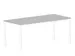 in hoogte verstelbaar bureau 720-840x1800x800mm hout MP-lichtgrijs