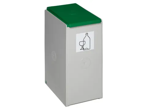 afvalverzamelbox,1x40l,HxBxD 570x250x405mm,romp Polystyreen lichtgrijs