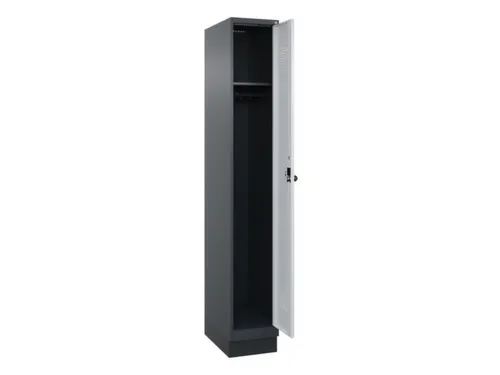 locker,HxBxD 1950x300x500mm,1vak,vak B 300mm,draaigrendel,sokkel