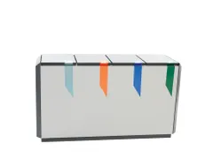 Brandveilige Afvalscheidingsunit Recyclostar 4 220 Liter Lichtgrijs