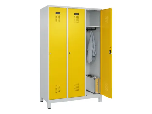 locker,HxBxD 1950x1200x500mm,3vak,vak B 400mm,cil.-slot,voeten