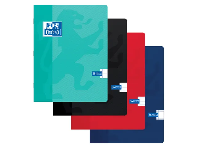 Schrift Oxford school A5 72blz lijn assorti