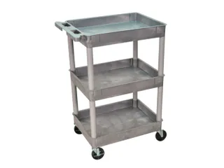 Kunststof etagewagen,draagverm. 150kg,3etage(s),laadvl. LxB 610x460mm - 1