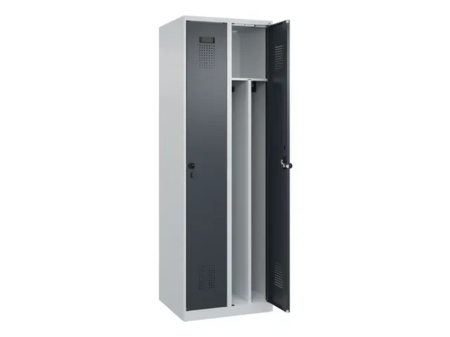 locker voor scheiding van kleding,HxBxD 1850x600x500mm,2vak