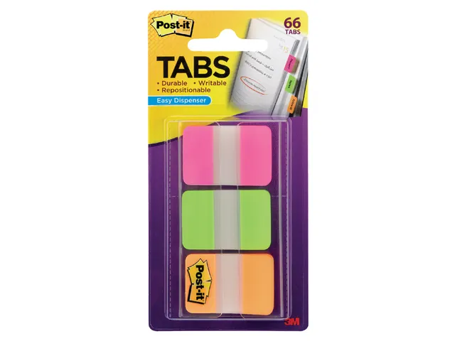 Indextabs Post-it 686PGO 25x38mm strong assorti 66 tabs