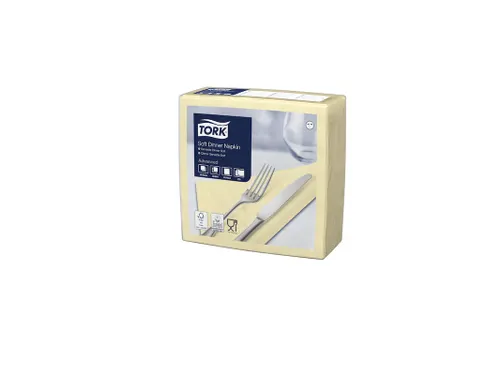 Tork 477588 Soft Dinnerservet Advanced Champagne 39x39cm
