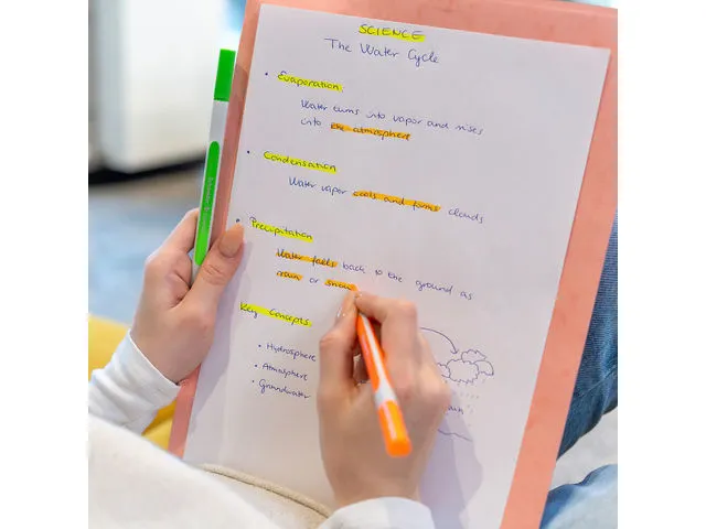 Markeerstift Schneider Shine-Up etui geel 3+1 gratis