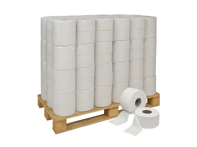 Toiletpapier Budget Maxi Jumbo 2-laags 380m 6 rollen Pallet