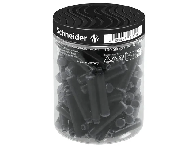Inktpatronen Schneider Zwart Container à 100 St