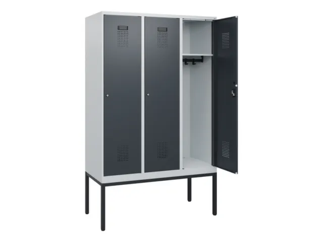 schoollocker,HxBxD 1950x1200x500mm,3vak,vak B 400mm,cil.-slot