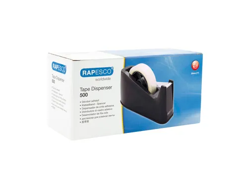 Plakbandhouder Rapesco Germ-Savvy 500 antibacterieel zwart
